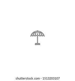 simple line sunshade logo icon design