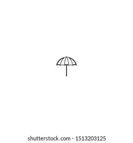simple line sunshade logo icon design