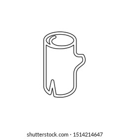 simple line timber logo icon design