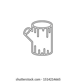 simple line timber logo icon design