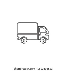 simple line truck logo icon design