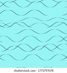 simple line vector art of marine pattern
