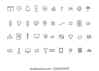 Simple Line  Vector Icon Monoline 