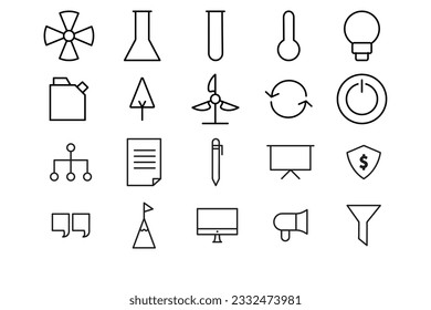 Simple Line  Vector Icon Monoline 