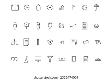 Simple Line  Vector Icon Monoline 