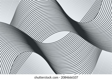 Fondo de pantalla abstracto de onda simple. Fondo abstracto de línea. Antecedentes tecnológicos.