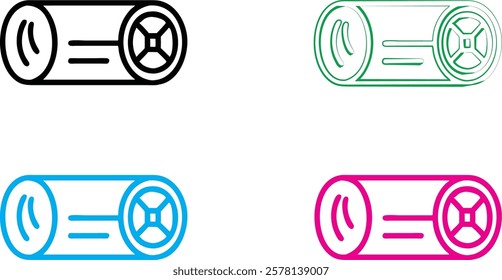 Simple linear icons, minimalist cable symbols, colorful tech connections, abstract wire representations, neon-style electrical connectors, geometric power cord designs, modern circuit illustrations, d