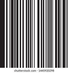 
Simple Linear seamless vertical pattern. Black Straight Lines on White Background. Ratio between black and white lines is 62%:38%, that is 1.6 Fibonacci ratio (the golden number)