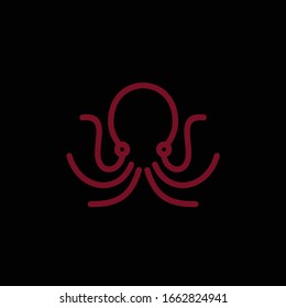 simple lineart octopus vector downloads 