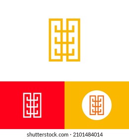 Concepto de diseño de logotipo de grano de trigo simple y forrado. Ilustración de la marca logarca agrícola. Pueden representar pan, cereales, plantas, vegetales, alimentos, cosecha, salud.