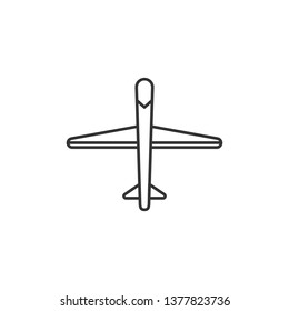 Simple liner Aircraft icon. Logistic icon