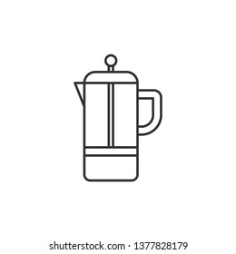 Simple liner Coffee maker, espresso machine, moka express, mocha coffee, moka pot