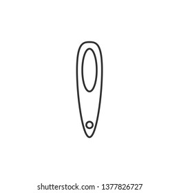 Simple liner Cosmetic vector icon. Make up symbol