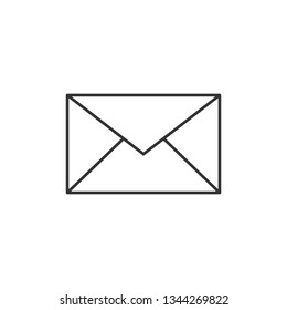Simple liner Envelope Icon , Email icon or message vector