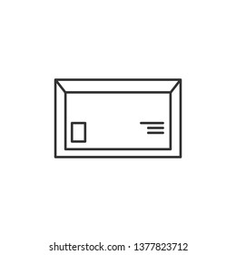 Simple liner Mail icon. Envelope sign. Email icon. Letter icon