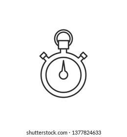 Simple liner Stopwatch, stop watch timer icon