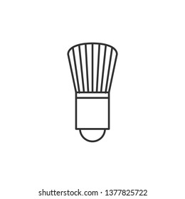Simple liner Tassel for blush icon. Elements of Beauty, make up, cosmetics