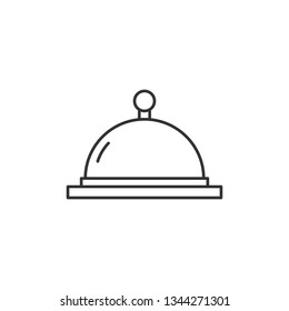 Simple liner Tray with cover. Restaurant concept