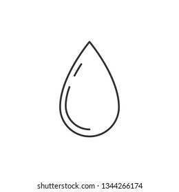 Simple liner Water drop icon for web site, app, logo and design template.