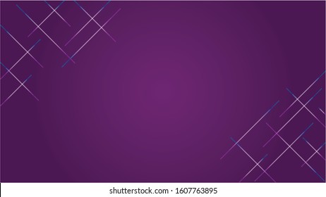 Simple lines background design with shades of purple and centered gradient. This monotonous template is suitable for banner, web background, poster, or background for promoting products or events.  