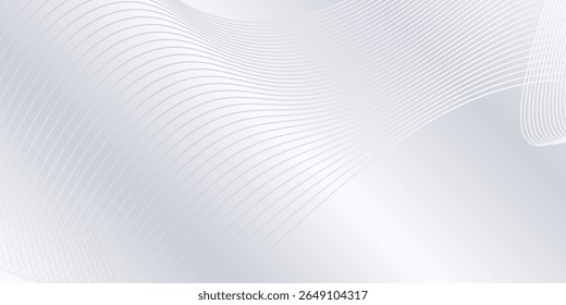 Simple lines background with flowing lines. Digital future technology abstract simple design