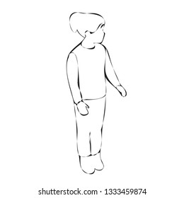 simple lines, girl