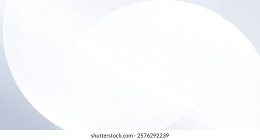 Simple lines grey background with dynamic circle lines abstract