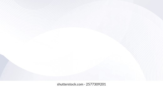 Simple lines grey background with dynamic circle lines art modern nice