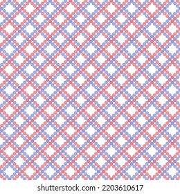 Vector de líneas simples: Líneas contrastantes en azul rosa y negro . Se utiliza para el diseño de utensilios de cocina, tejidos de moda o decoración de interiores.