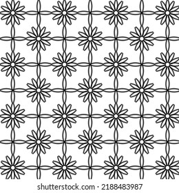 Simple lines vector  : Contrasting lines in white and black. Used for kitchenware design, fashion fabrics or home interior decorations.
