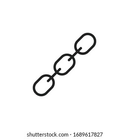Simple link line icon. Stroke pictogram. Vector illustration isolated on a white background. Premium quality symbol. Vector sign for mobile app and web sites.