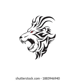 Lion Tattoo Design Head Tattoo Done Stock Vector (Royalty Free) 534892513
