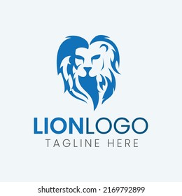 Simple Lion Logo Design - Mascot Logo Design