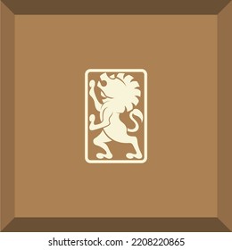 Simple Lion Logo For Symbol Or Icon