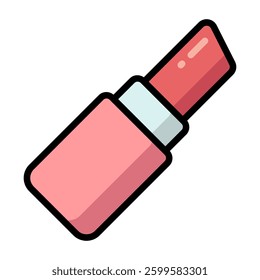 Simple Lipstick colorful icon. The icon can be used for websites, print templates, presentation templates, illustrations, etc	