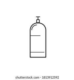 Simple Liquid Compressed Gas Tank Vector Design