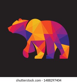 simple Literal bear design logo