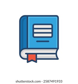 Simple Literature Book Icon for Education