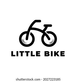 simple little bike logo vector