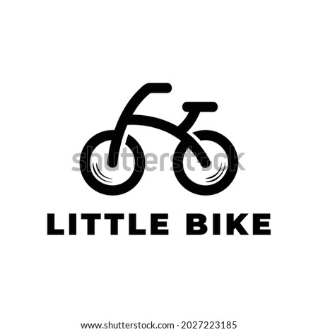 simple little bike logo vector