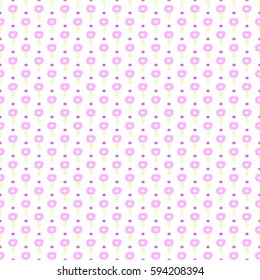 Simple little flower seamless pattern. Kids cute pastel background. Vector illustration.