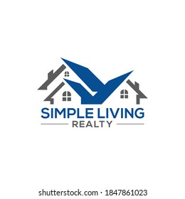 Simple Living Realty Logo Vector Stock Vector (Royalty Free) 1847861023 ...