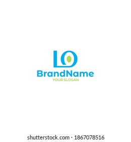 Simple LO Logo Design Vector