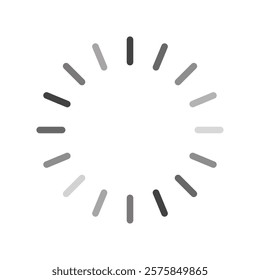 simple loading icon flat on white background