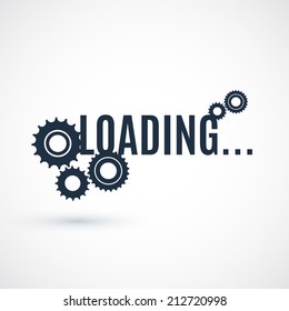 Simple loading icon. Vector illustration