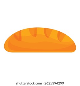 Simple loaf of fresh baked bread, still warm from the oven