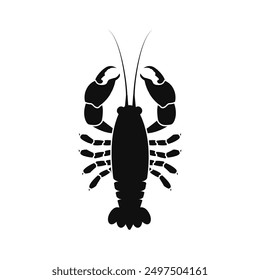 Simple Lobster logo, lobster icon vector illustration.