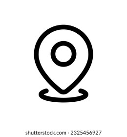 Icono de ubicación simple. El icono puede utilizarse para sitios web, plantillas de impresión, plantillas de presentación, ilustraciones, etc