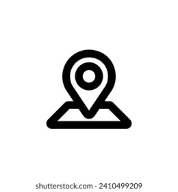 Simple Location icon vector, vector illustration on white background.