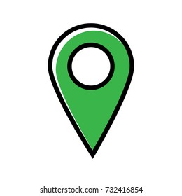 Simple location icon vector illustration